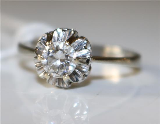 Solitaire diamond ring